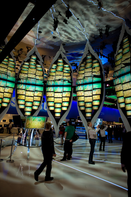 Samsung booth, CES (Consumer Electronics Show)