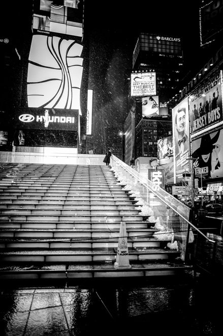 Times Square Snow