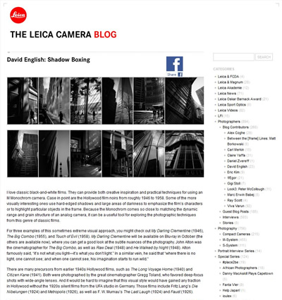 Leica Camera Blog Guest Post