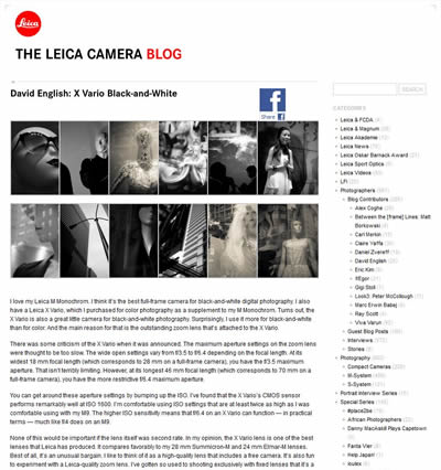 Leica Camera Blog Guest Post