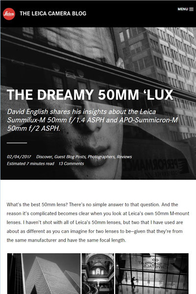 Leica Camera Blog Guest Post
