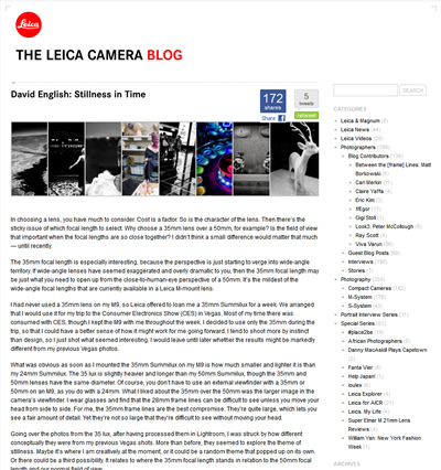 Leica Camera Blog Guest Post